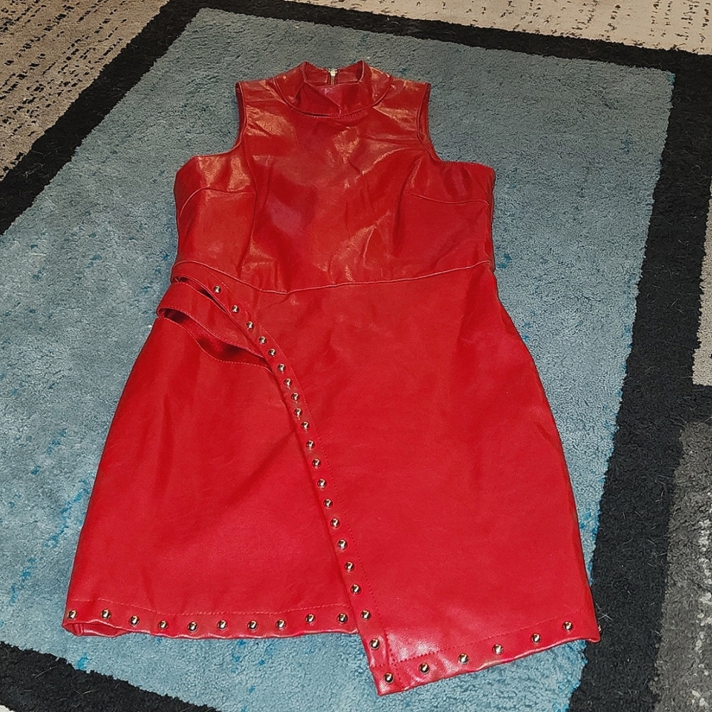 H:ours Ethel Crimson Red Dress